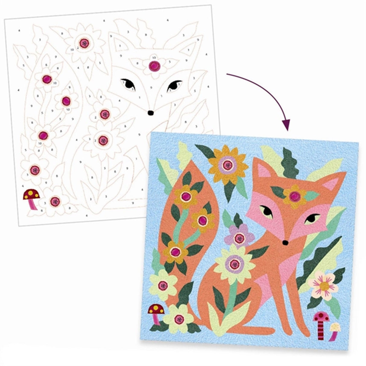 Djeco Kreative Box Lysande Trädgården 3