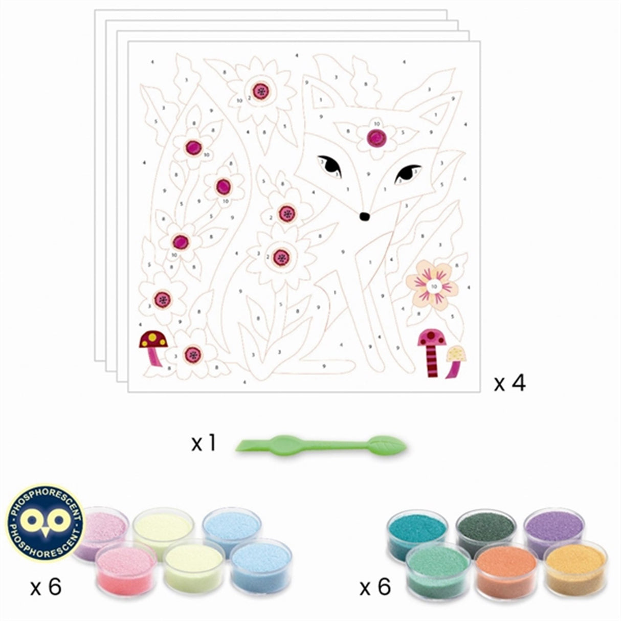 Djeco Kreative Box Lysande Trädgården 5