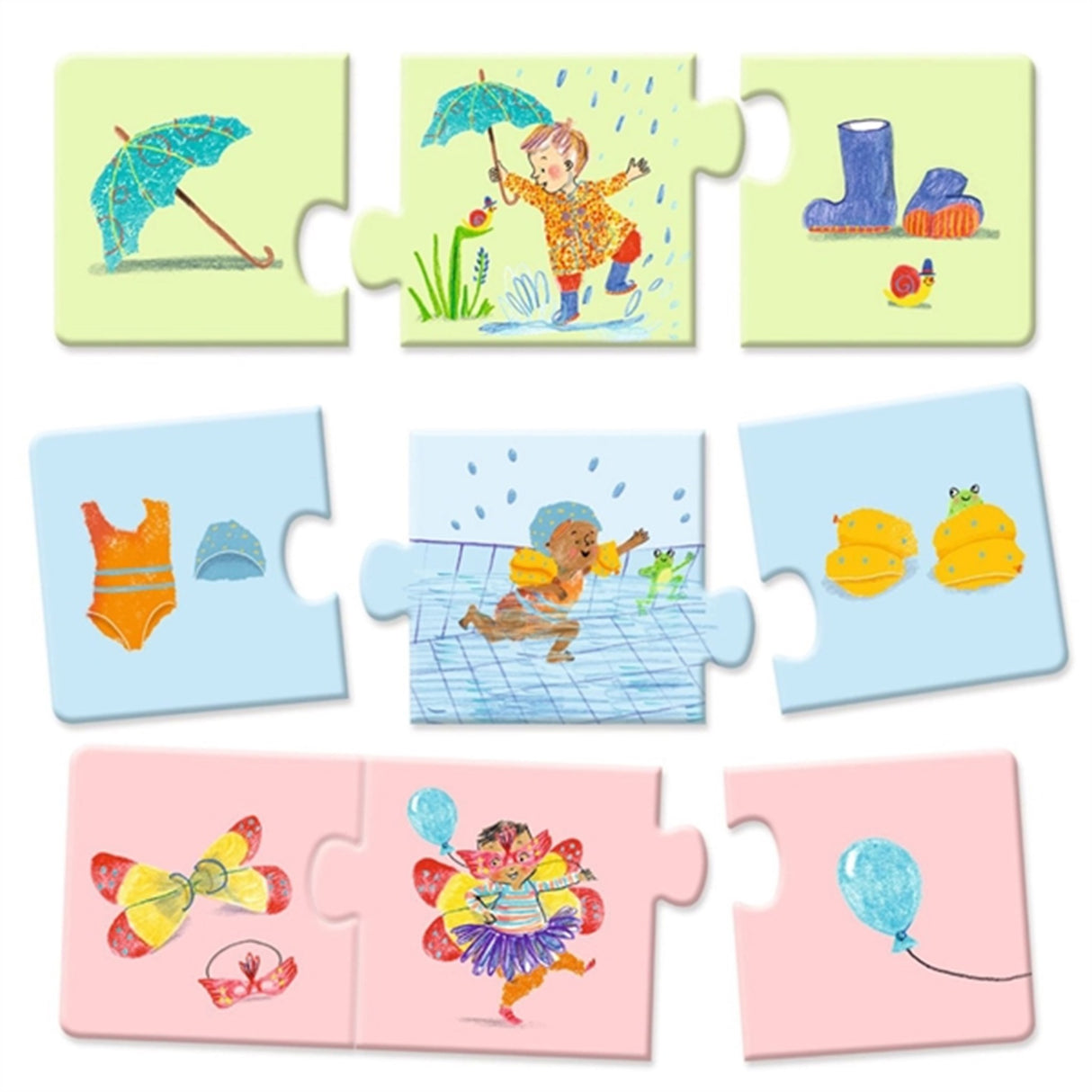 Djeco Puzzle Trio My Every Day Life