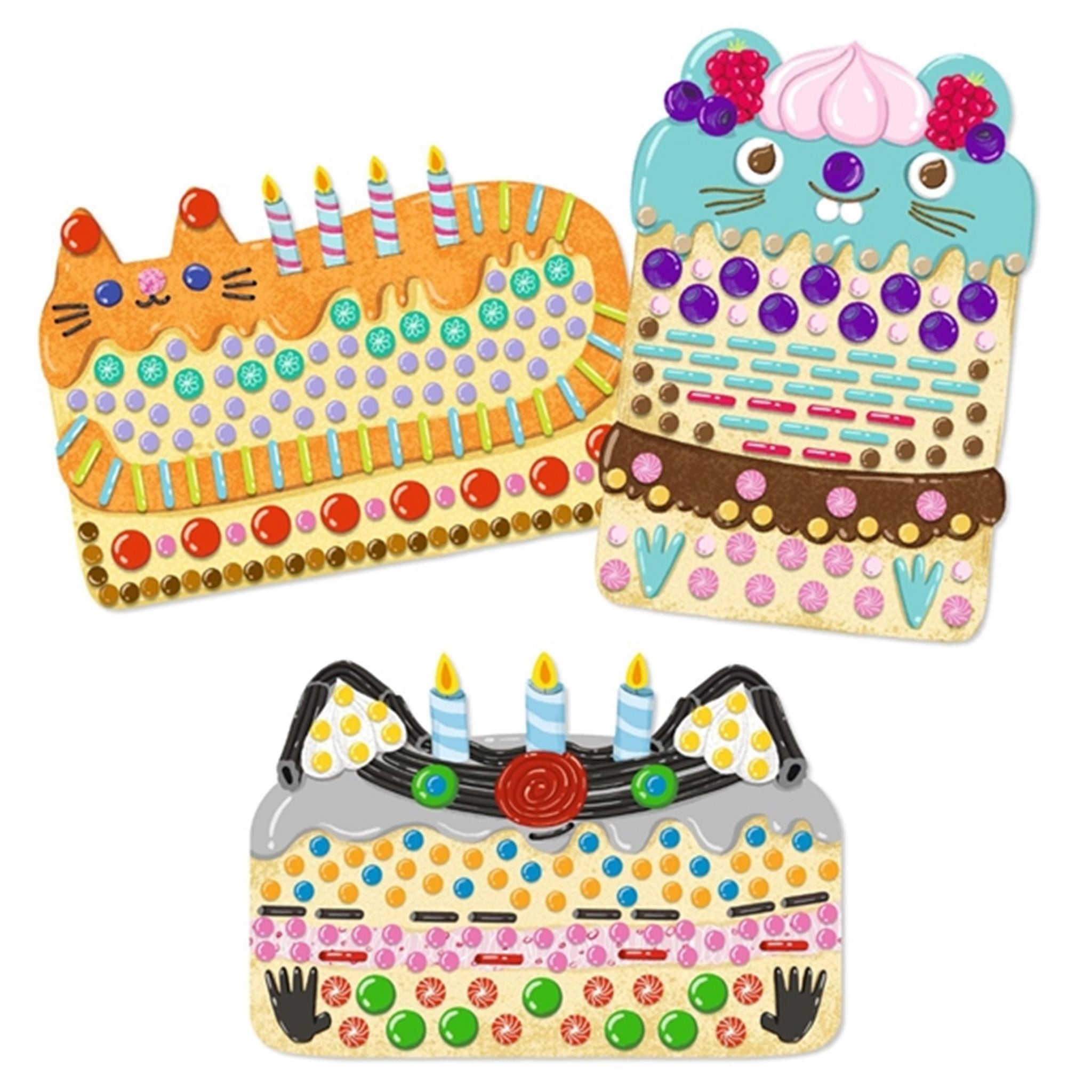 Djeco Mosaics Cake Cats 4