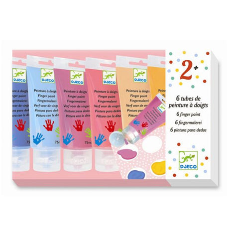 Djeco Peinture A Doigts 6 Finger Paint Tubes Sweet