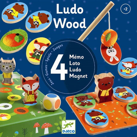 Djeco Trälærespil Ludo Wood