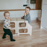 Duck Woodworks Foldable Kitchen Tower Natural 4