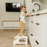 Duck Woodworks Step Stool White