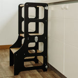 Duck Woodworks Foldable Kitchen Tower Black