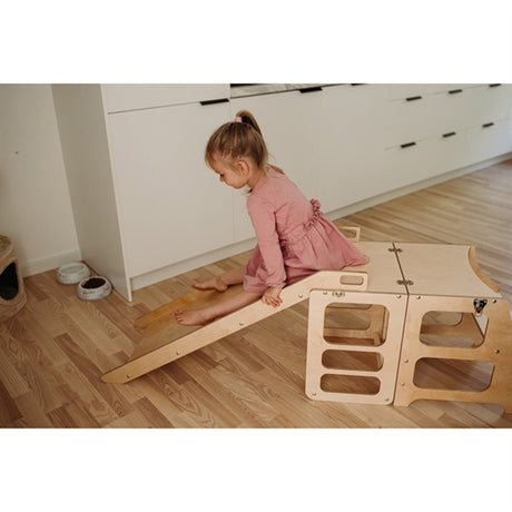 Duck Woodworks Foldable Kitchen Tower w. Slide Natural 2