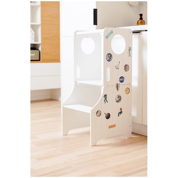 Duck Woodworks Space X Foldable Kitchen Tower White 3