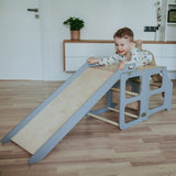 Duck Woodworks Foldable Kitchen Tower w. Slide Grey 2