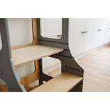 Duck Woodworks Adjustable Kitchen Tower Grey 5