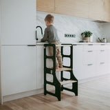 Duck Woodworks Foldable Kitchen Tower w. Slide Black 2