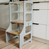 Duck Woodworks Foldable Kitchen Tower Grey
