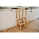 Duck Woodworks Foldable Kitchen Tower Natural