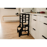 Duck Woodworks Foldable Kitchen Tower Black