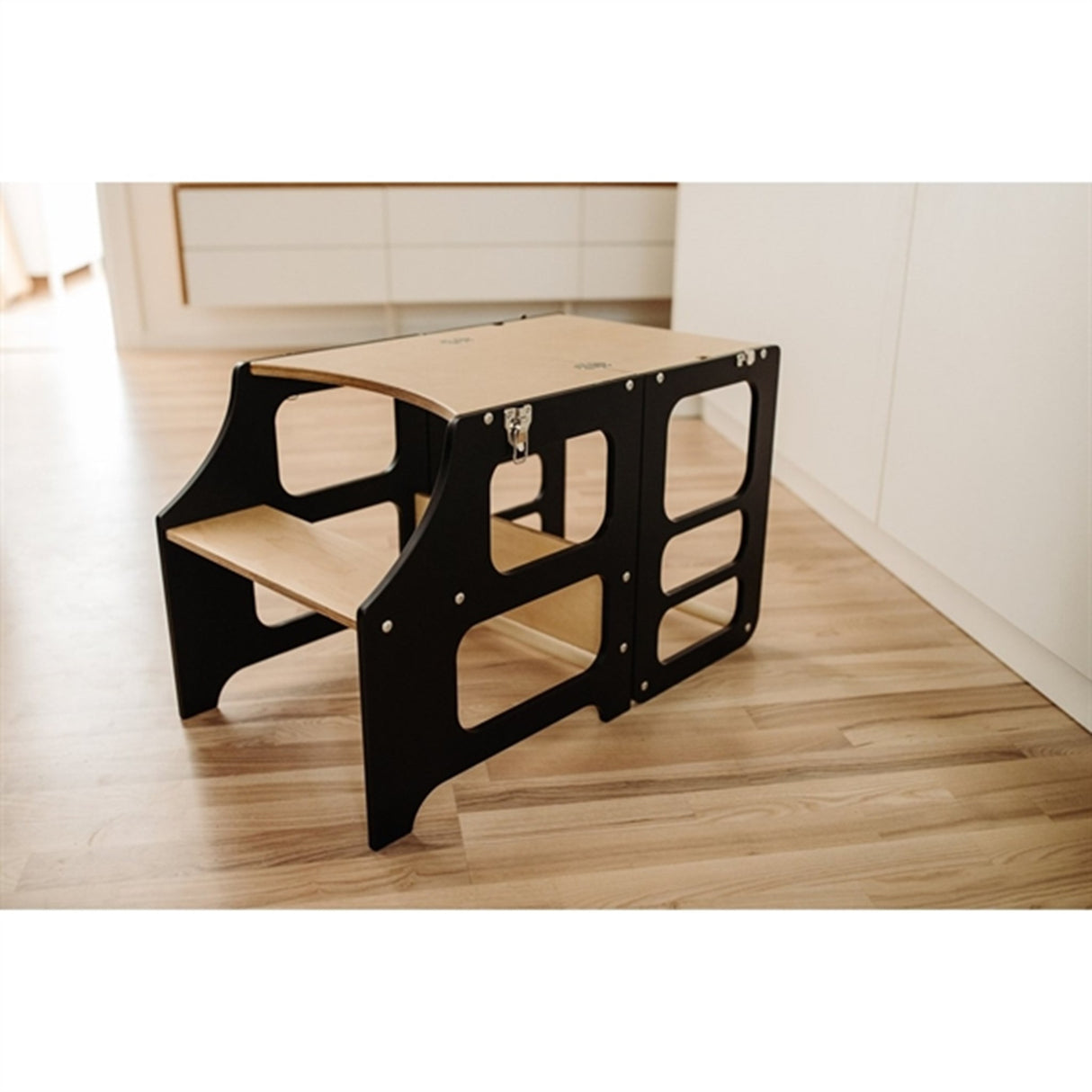 Duck Woodworks Foldable Kitchen Tower Black