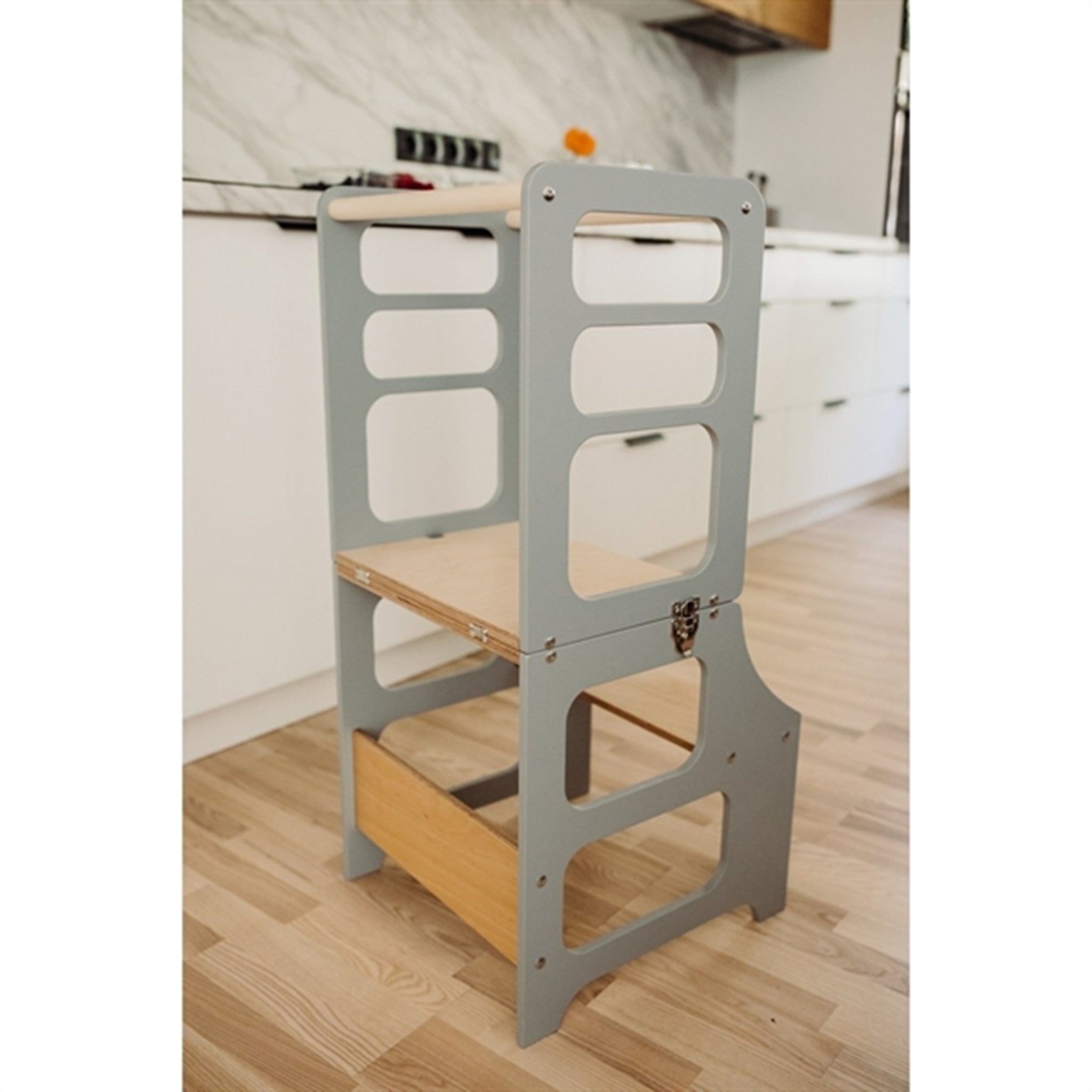 Duck Woodworks Foldable Kitchen Tower Grey