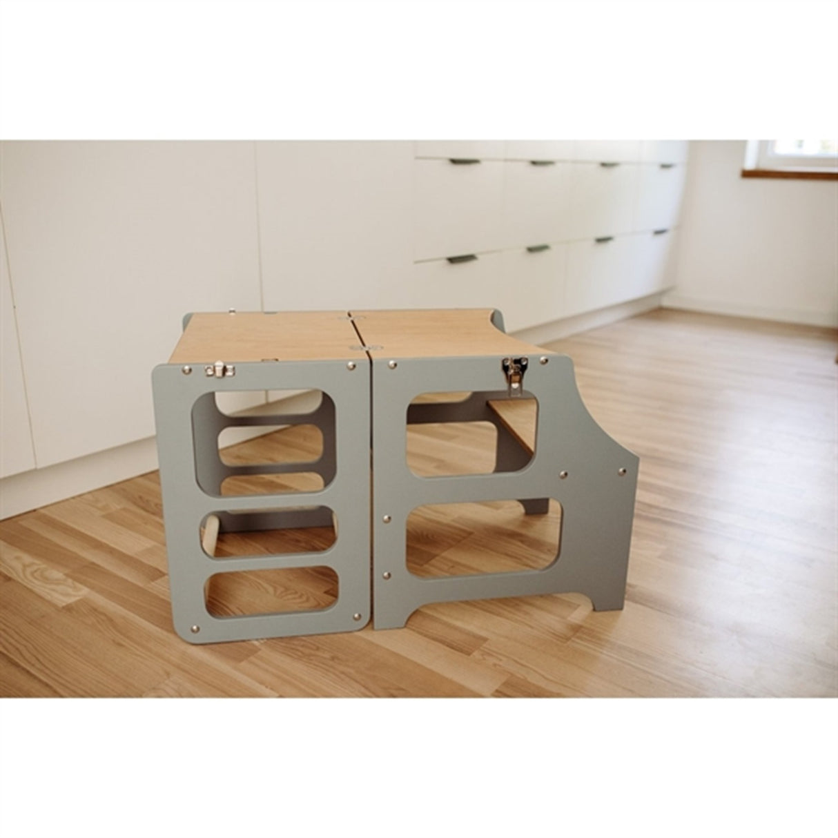 Duck Woodworks Foldable Kitchen Tower Grey