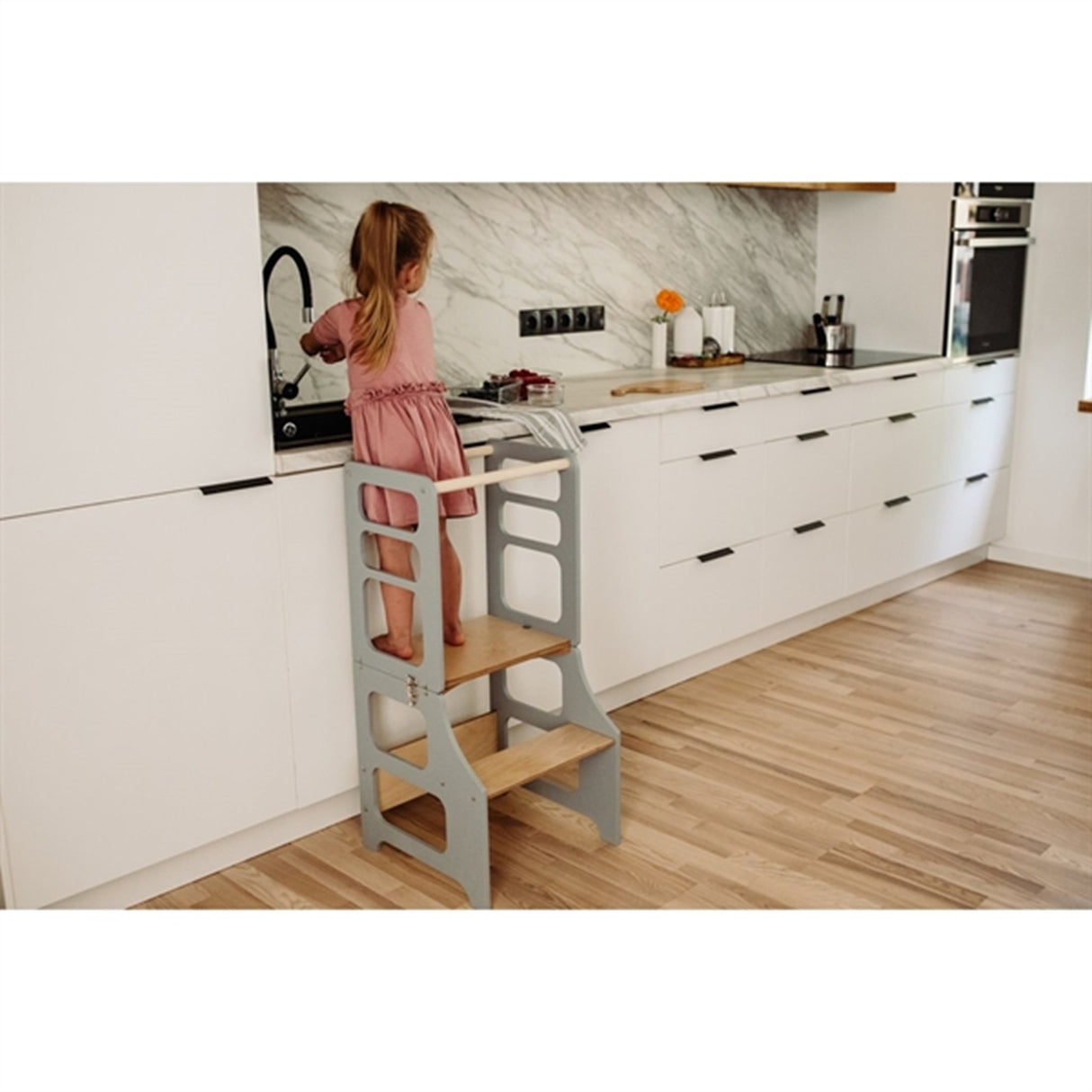 Duck Woodworks Foldable Kitchen Tower Grey