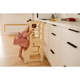 Duck Woodworks Foldable Kitchen Tower Natural