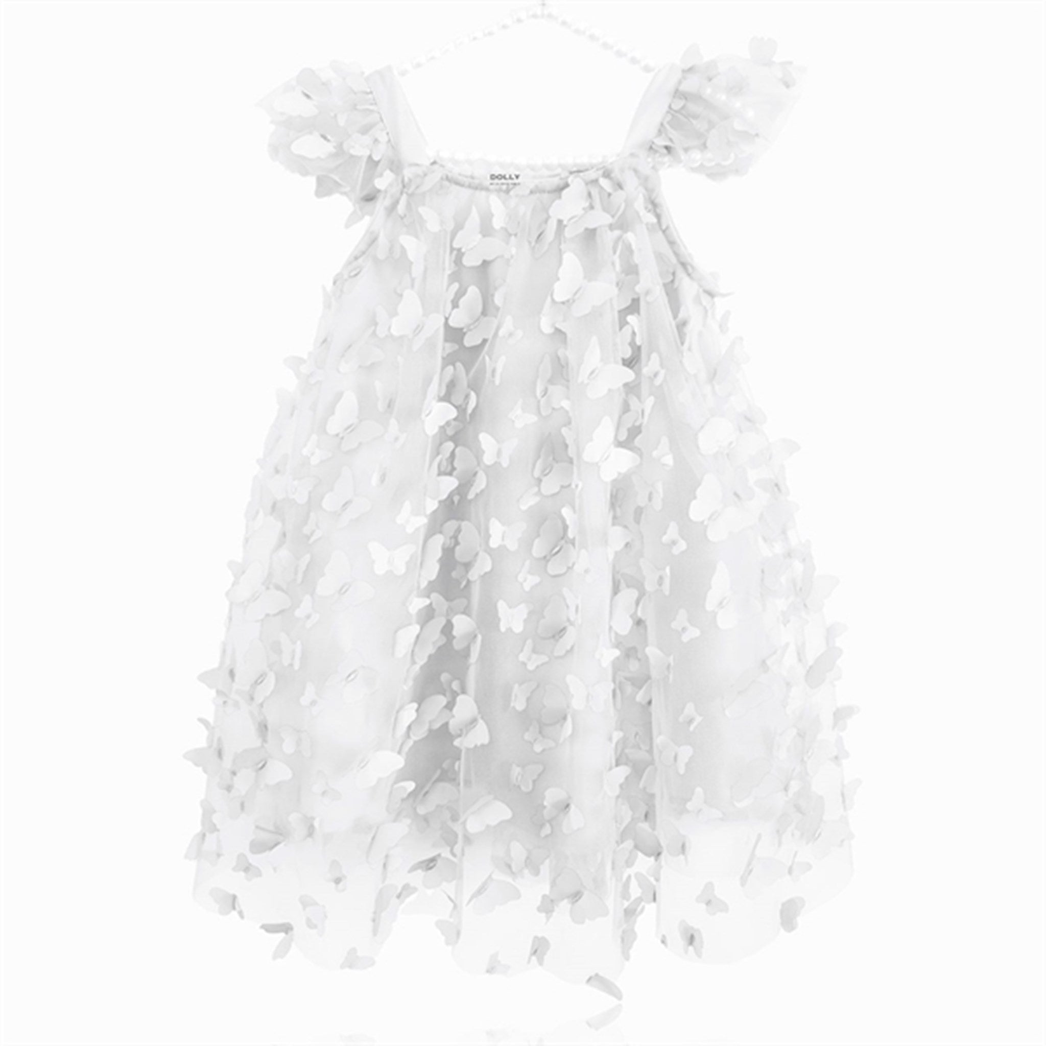 Dolly by Le Petit Allover Butterflies Tutu Klänning White