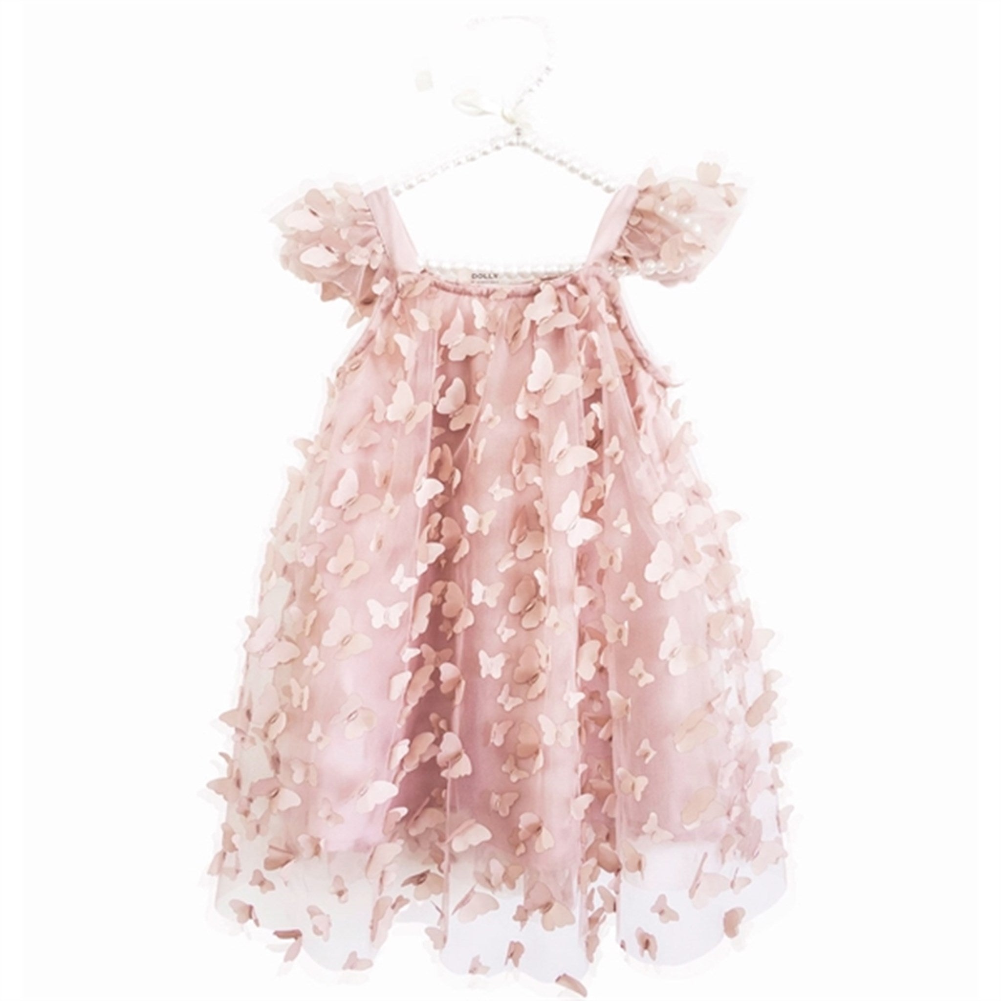Dolly by Le Petit Allover Butterflies Tutu Klänning Pink