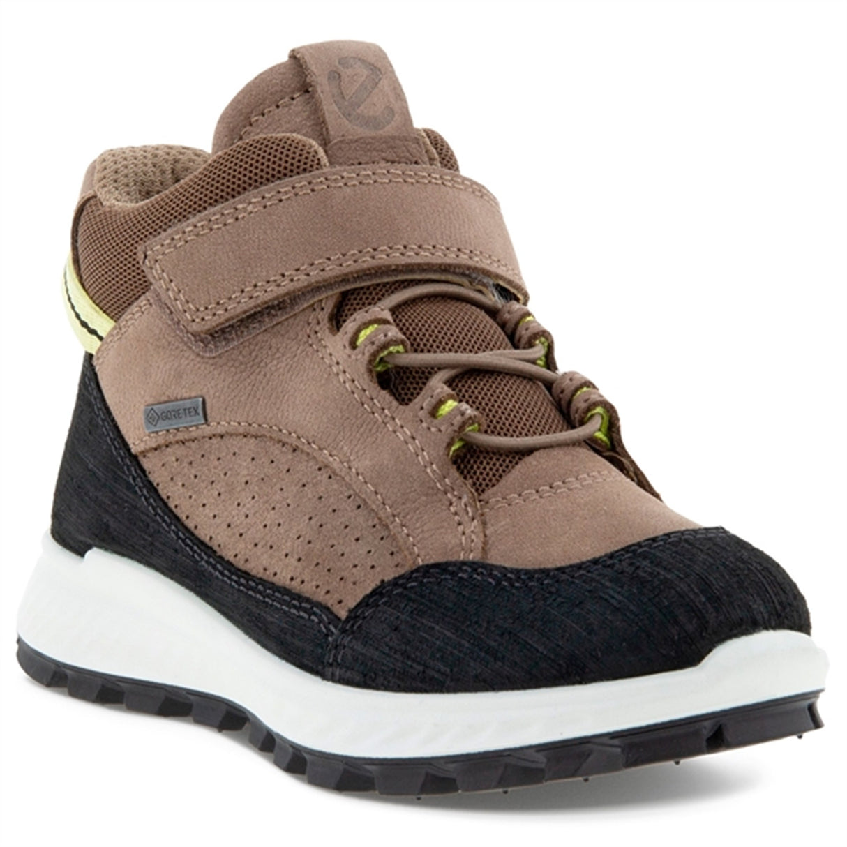 Ecco Exostrike Kids Ankle Støvle Black/Taupe/Taupe