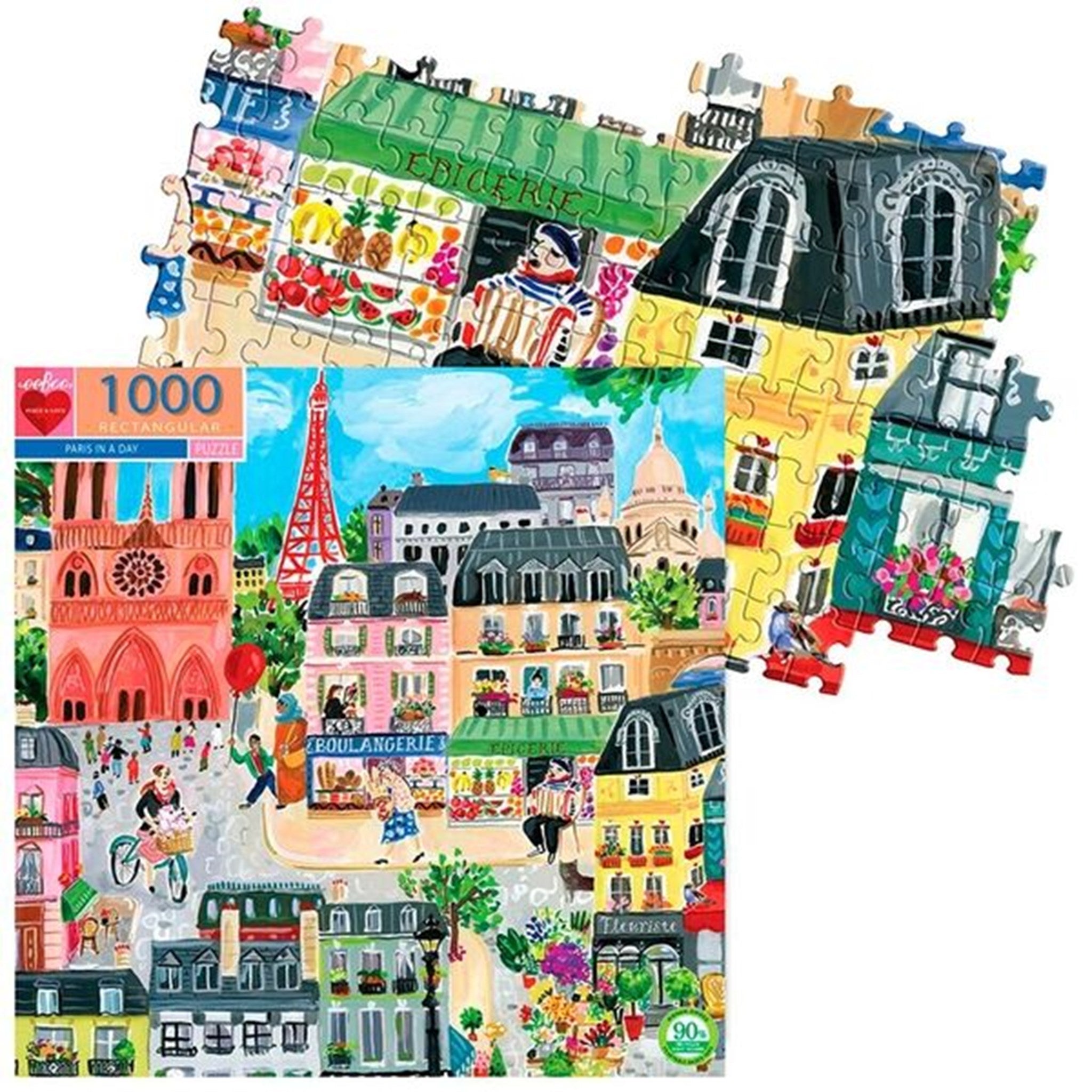 Eeboo Puzzle 1000 Pieces - Paris 2