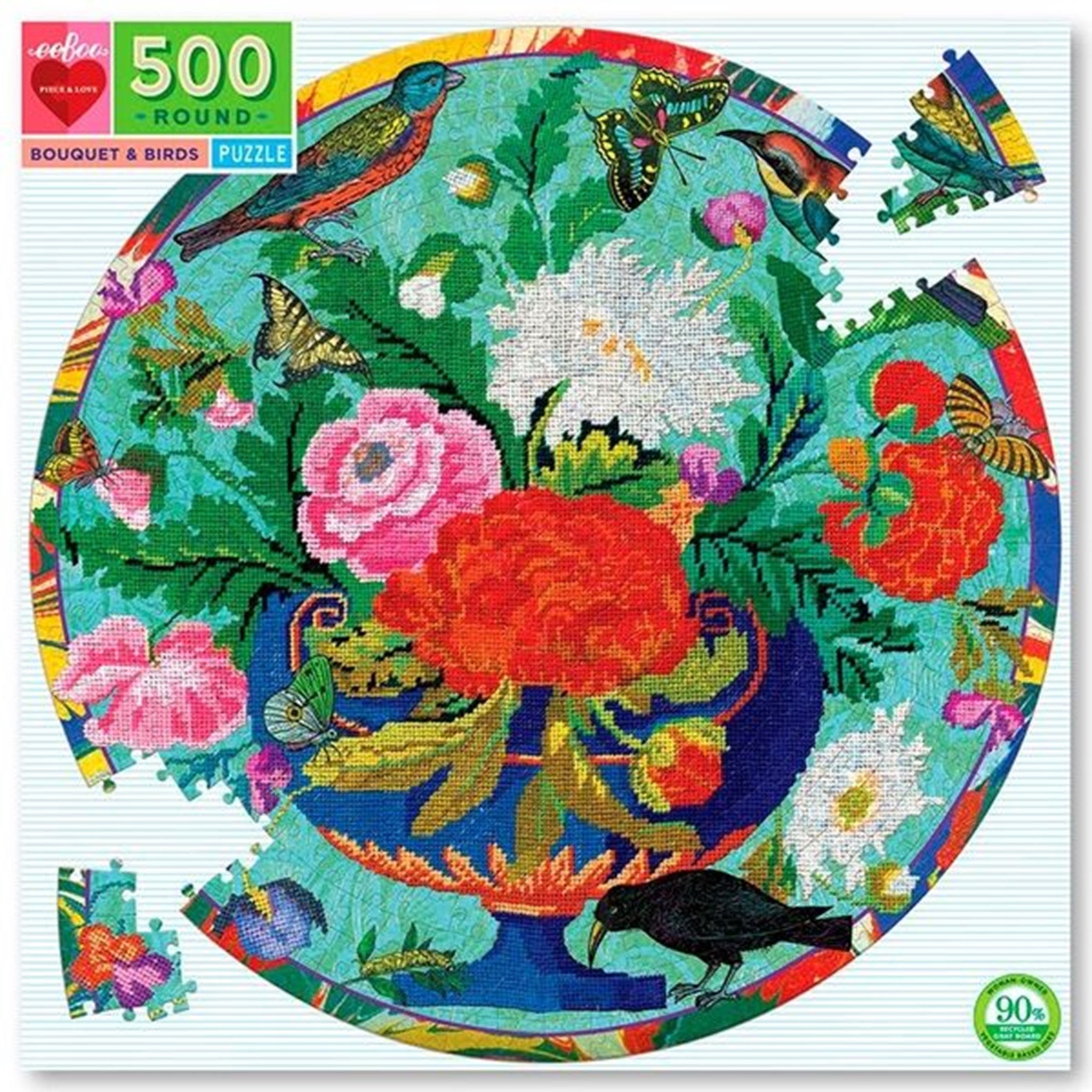 Eeboo Puzzle 500 Pieces - Embroidery