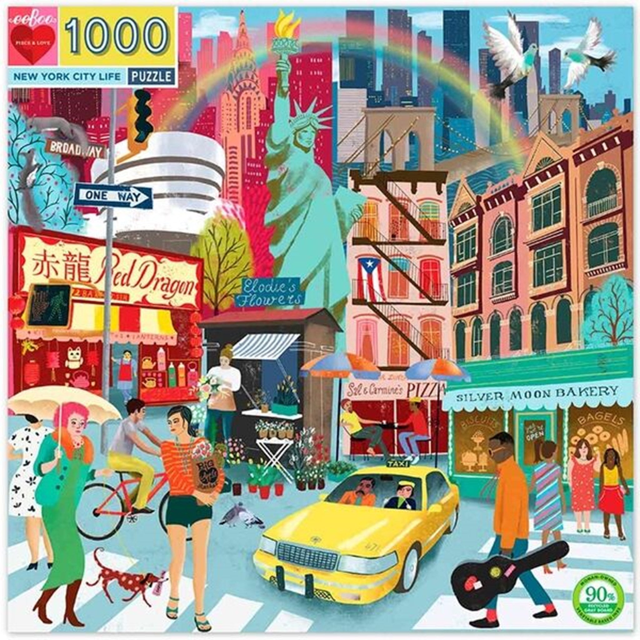 Eeboo Puzzle 1000 Pieces - New York City Life