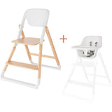 Ergobaby Evolve 2-in-1 High Chair + Chair Natural Wood White