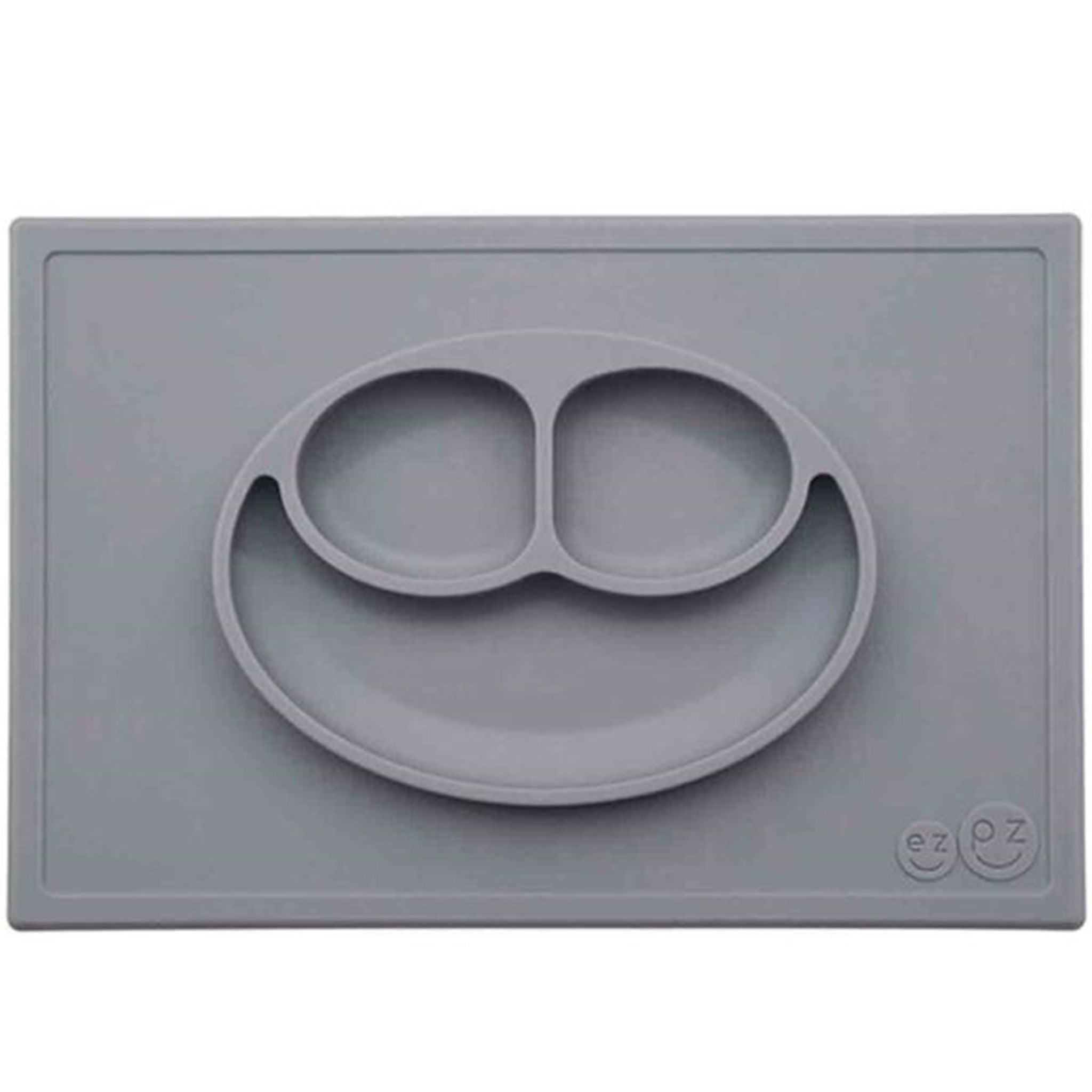 EZPZ Happy Mat Underlägg + Plate in One Grey
