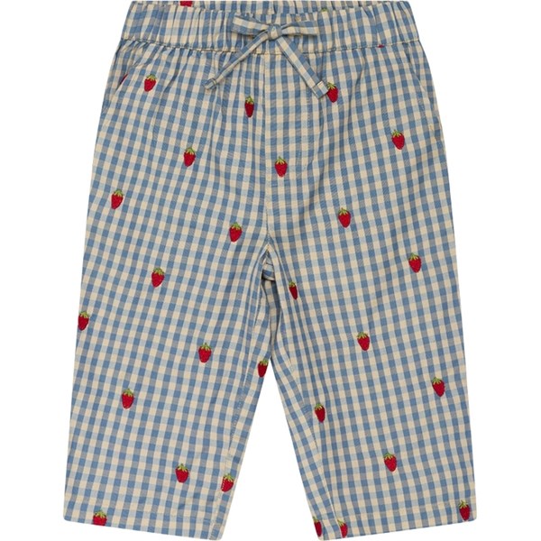 Flöss Polly Byxor Berry/Blue Gingham