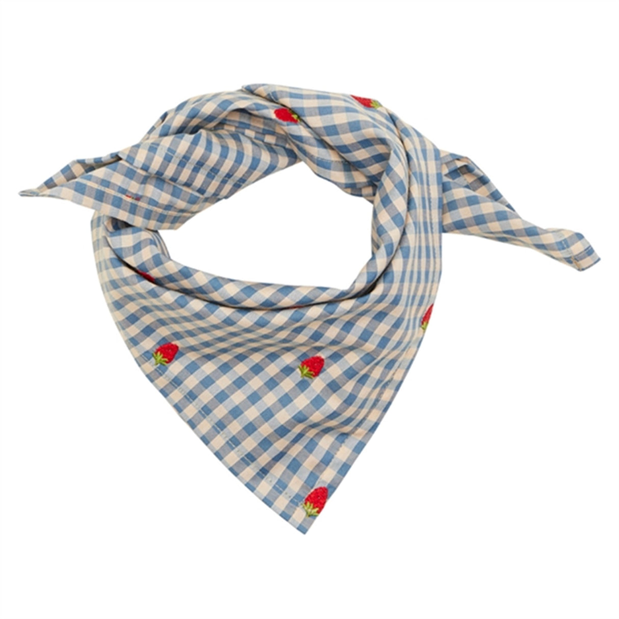 Flöss Polly Halsduk Berry/Blue Gingham