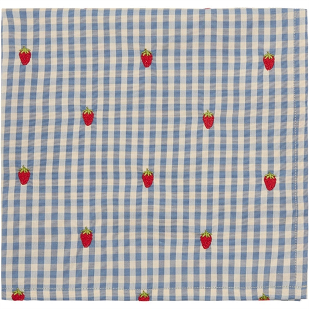 Flöss Polly Halsduk Berry/Blue Gingham 2