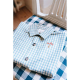 Flöss Svend Overshirt Blue Gingham 4