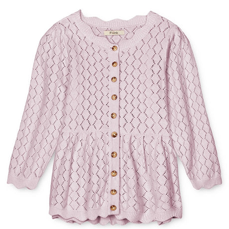 Fliink Lavender Fog Oma Stickat Cardigan