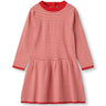 Fliink Cradle Pink W. Red Stripes Favo Peplum Klänning