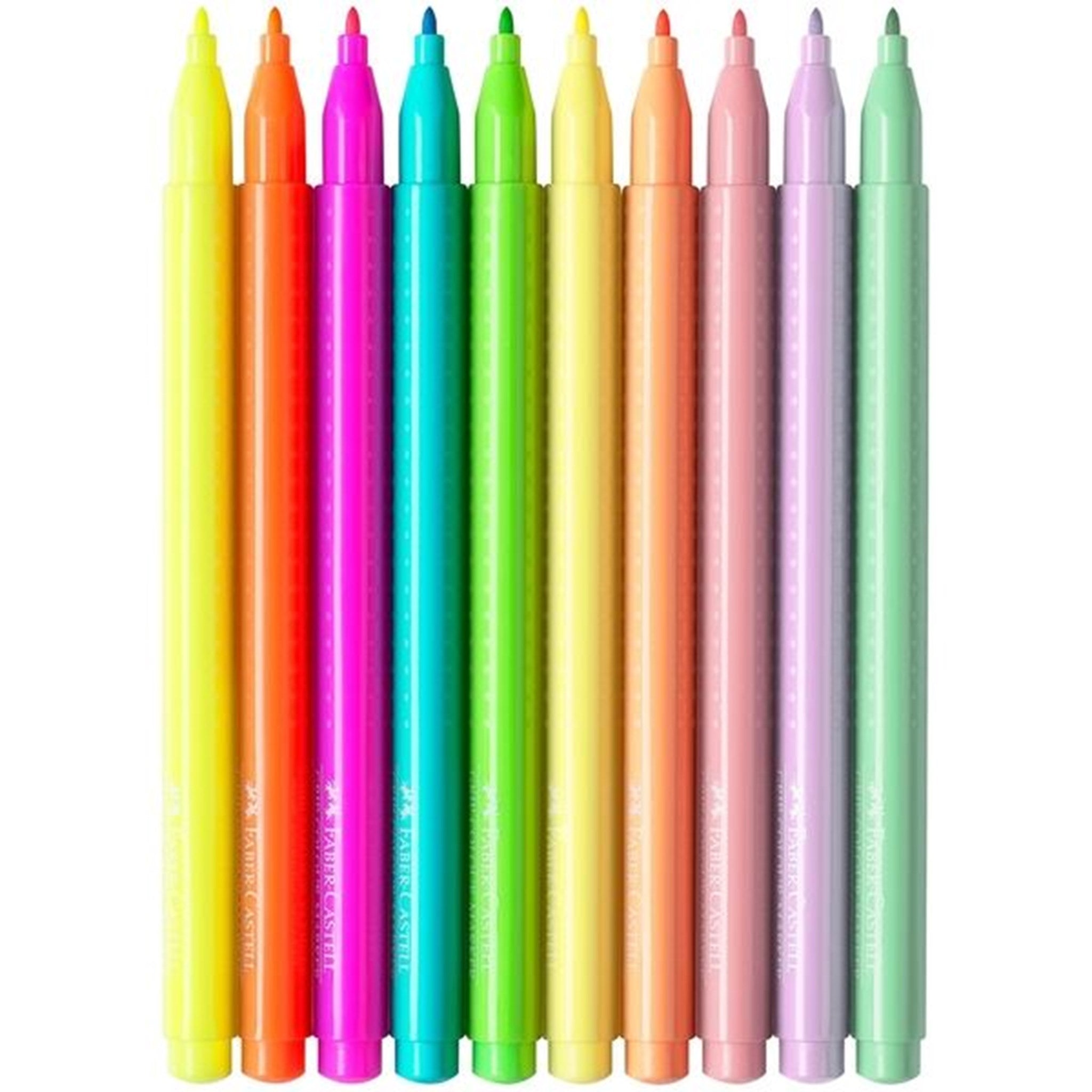 Faber Castell Grip 10 Pencils Neon- and Pastel Colors 2