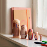 Ferm Living Critter Babushka Doll Blek-Gul