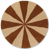 Ferm Living Arch Tuftet Filt Dark Brick/Offwhite Large