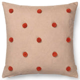 Ferm Living Dot Tufted Kudde Camel/Red