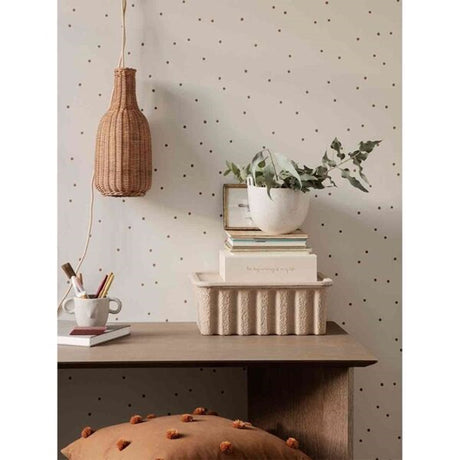 Ferm Living Dot Tufted Kudde Socker Kelp Senap