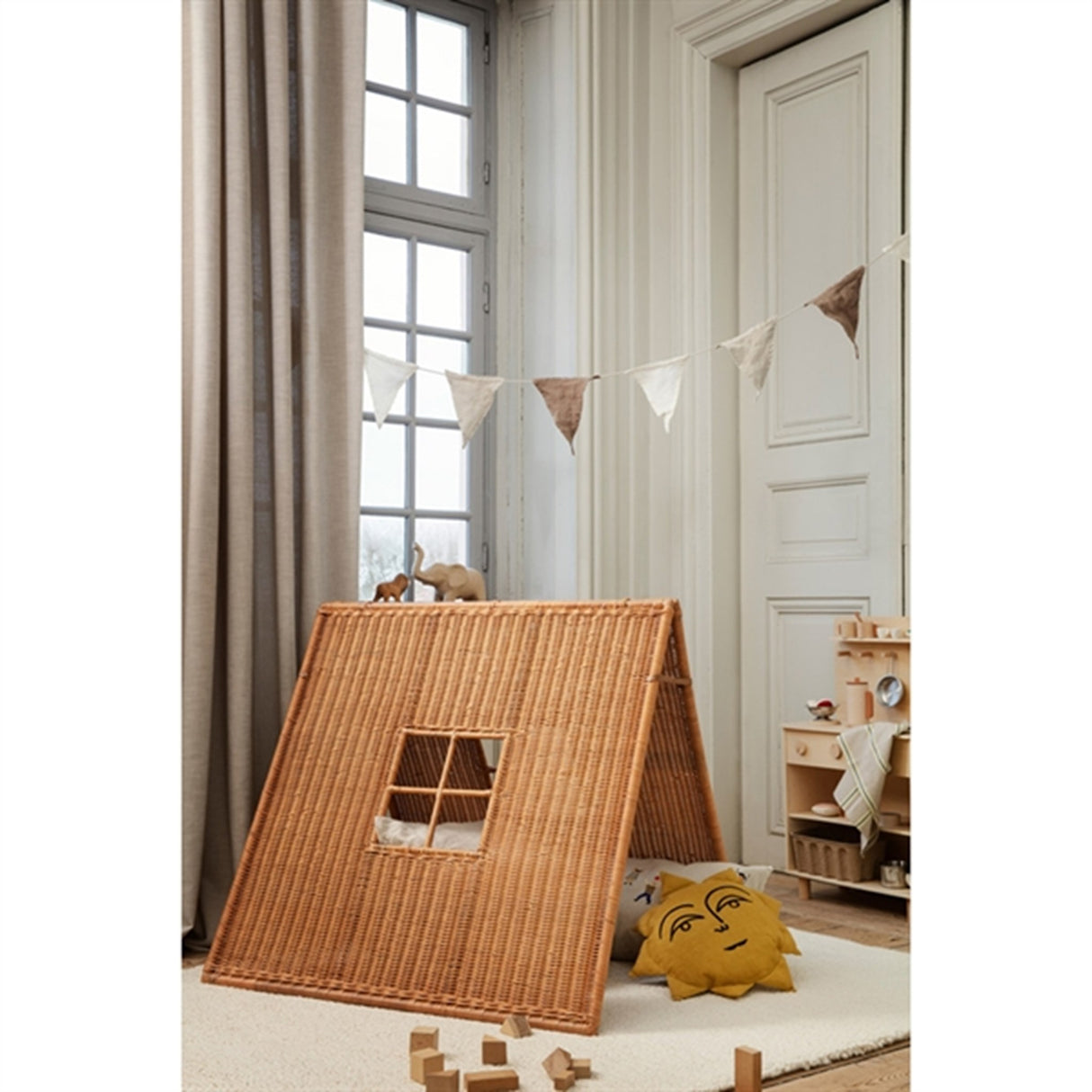 Ferm Living Sol Kudde Yellow