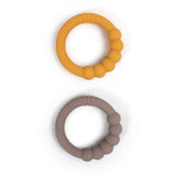FILIBABBA Bitring 2-pack Warm Grey + Honey Gold