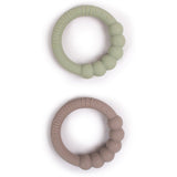 FILIBABBA Bitring 2-pack Warm Grey + Oil Green
