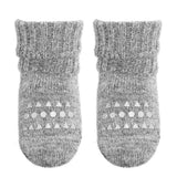 GObabyGO Alpaca Non-Slip Strumpor Grey Melange