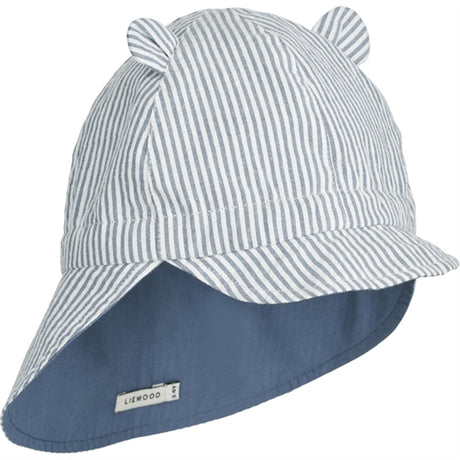 Liewood Gorm Solhatt Stripe Blue Wave/Creme De La Creme