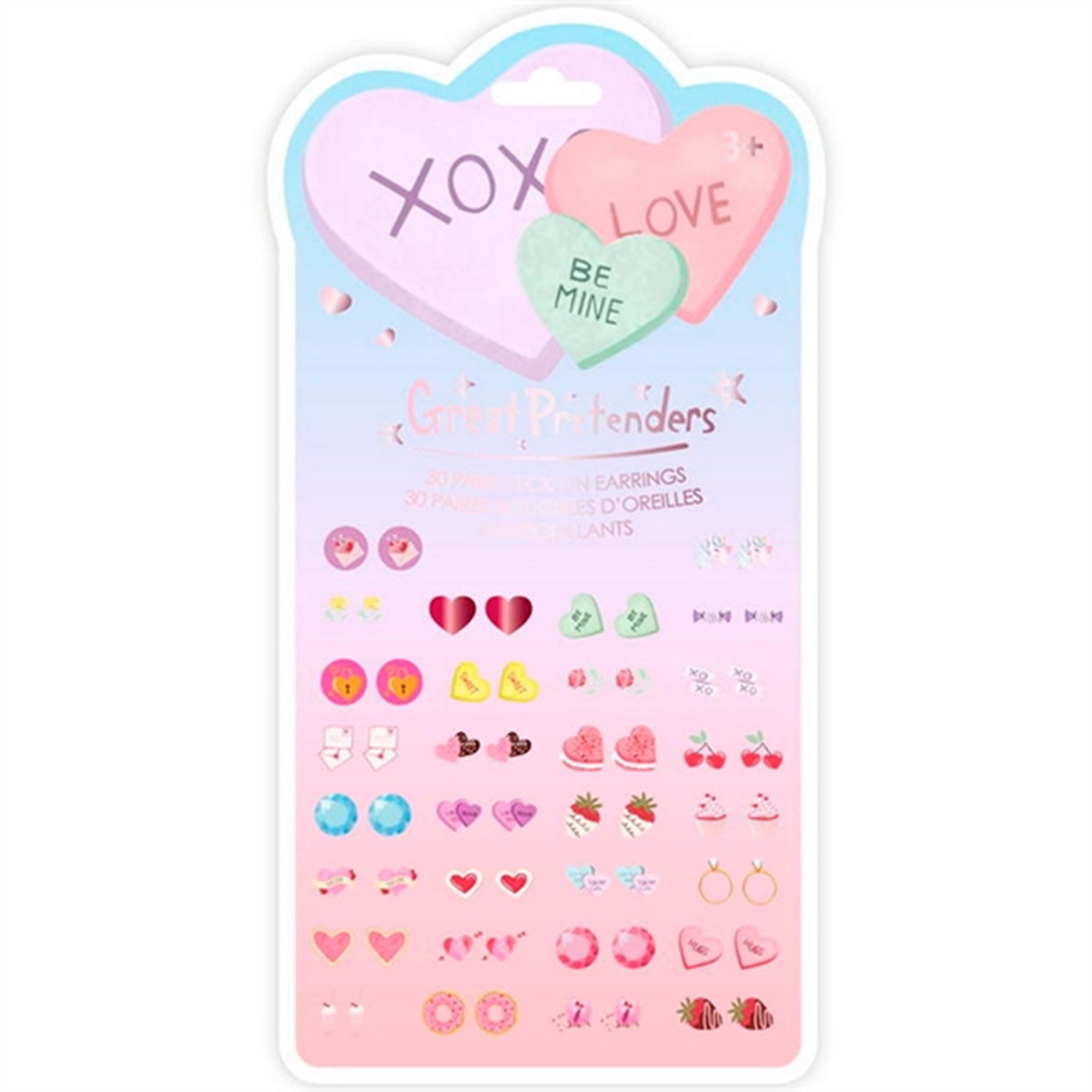 Great Pretenders Candy Heart Sticker Earrings