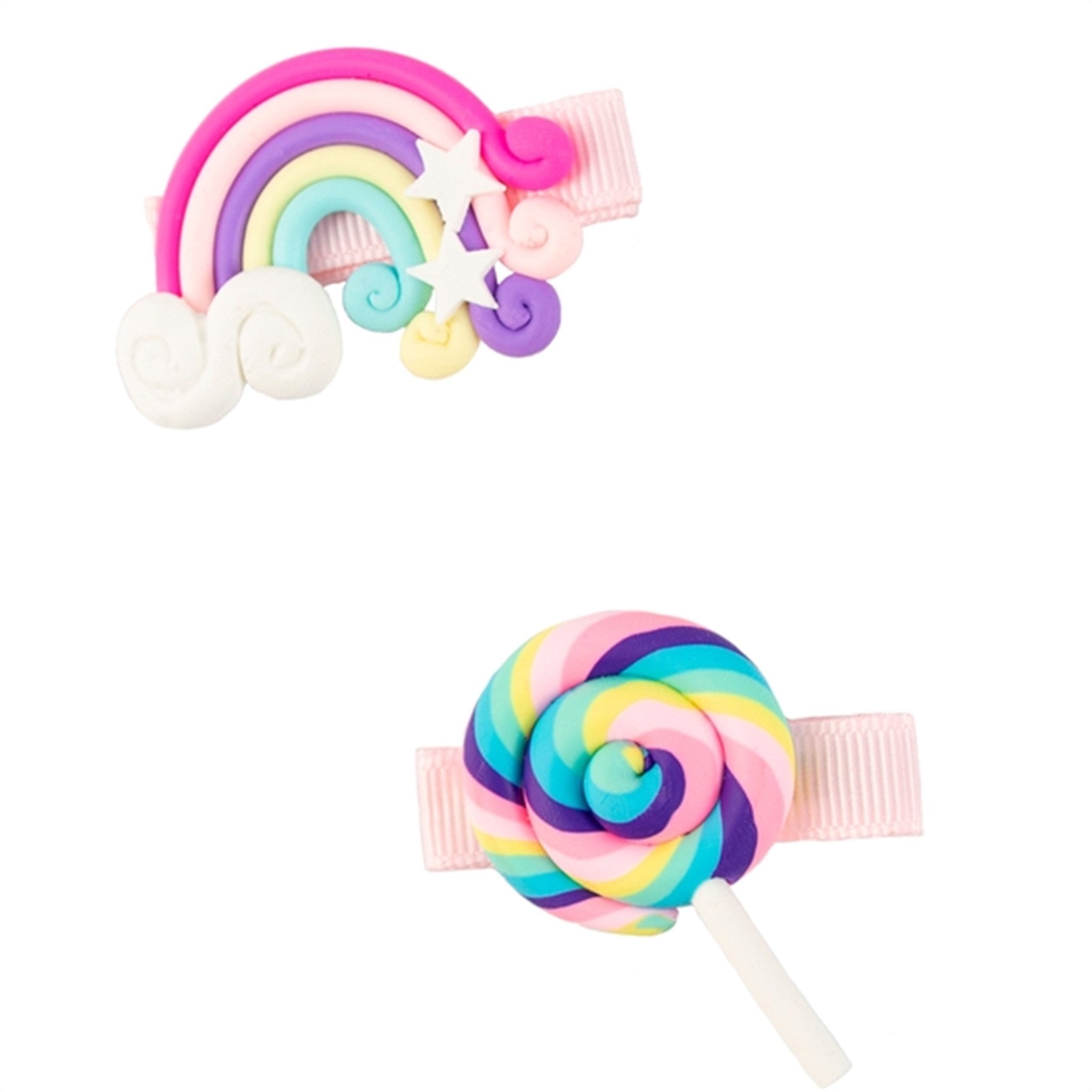 Great Pretenders Lollypop Rainbow Hair Clips