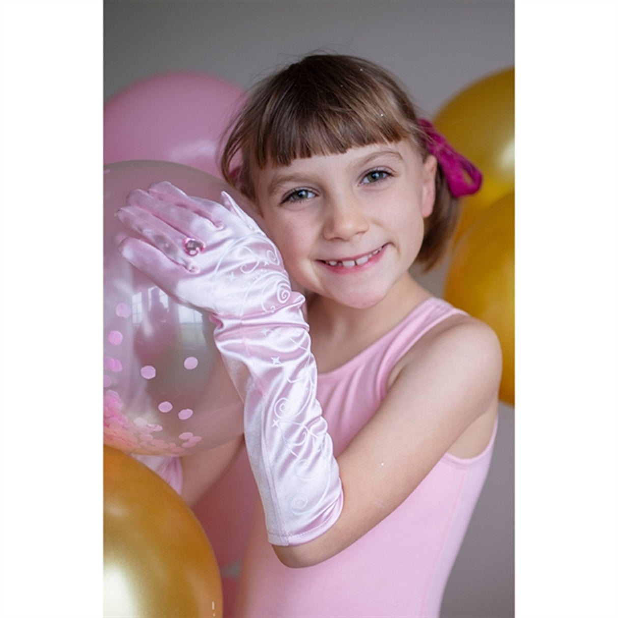 Great Pretenders Princess Swirl Gloves Light Pink