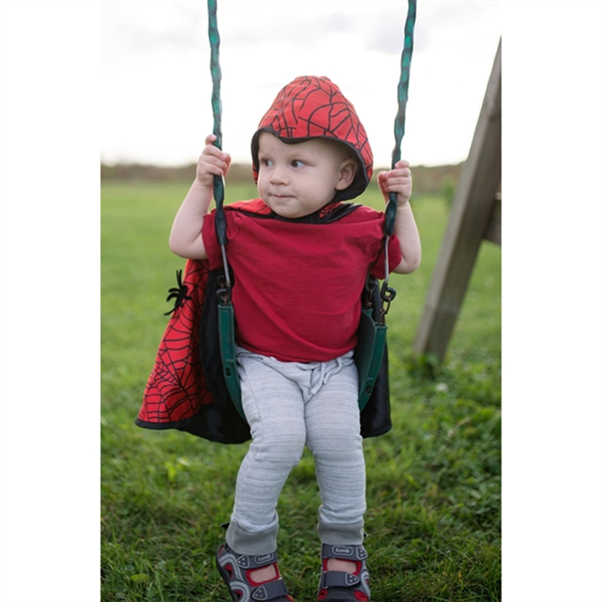 Great Pretenders Baby Reversible Spider Bat Cape